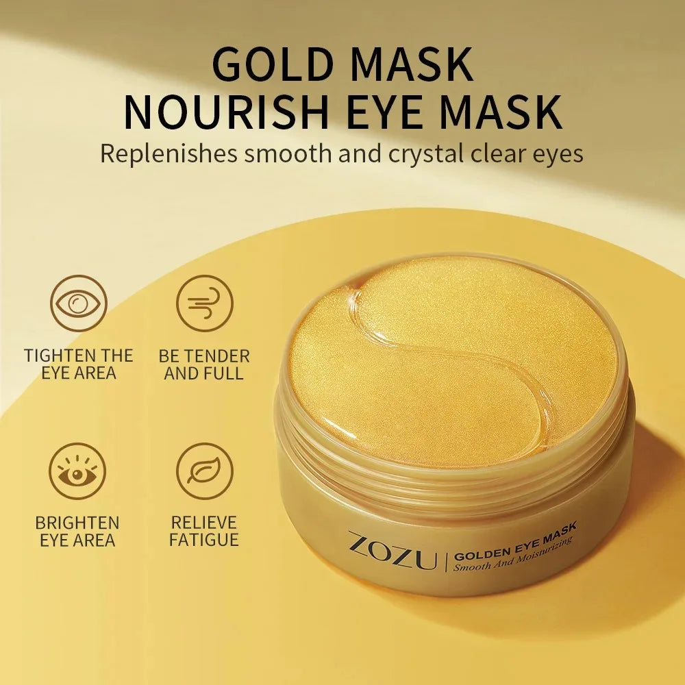 Avocado Gold Eye Masks – 60/120 Pcs for Dark Circles & Eye Bags - The Little Market Shop