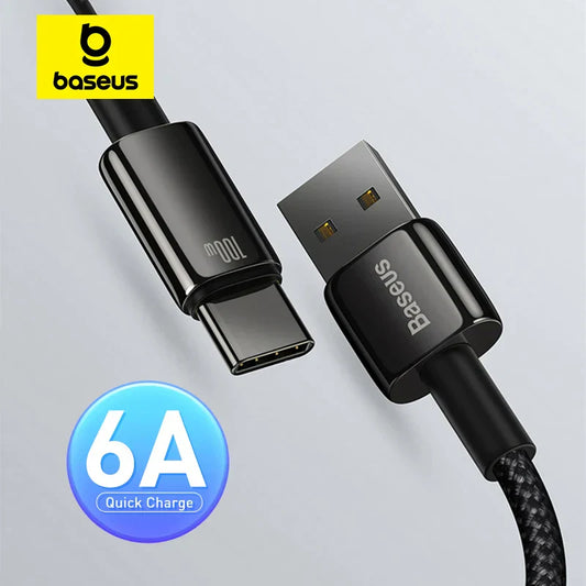 Baseus 100W USB-C Fast Charging Cable for Samsung, Huawei & More - The Little Market Shop