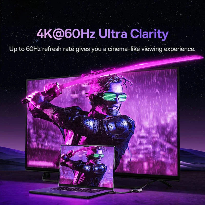 Baseus 4K HDMI Splitter Switch for PS5/TV – Bi-Directional Adapter - The Little Market Shop