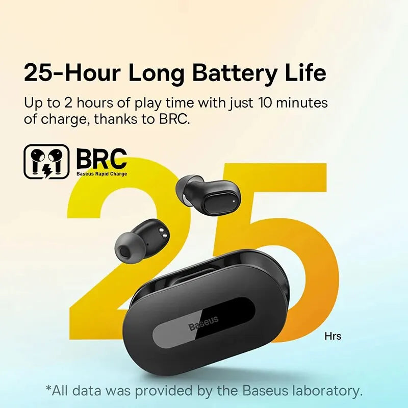Baseus Bowie EZ10 TWS Wireless Earbuds Bluetooth 5.3 for Gaming - The Little Market Shop
