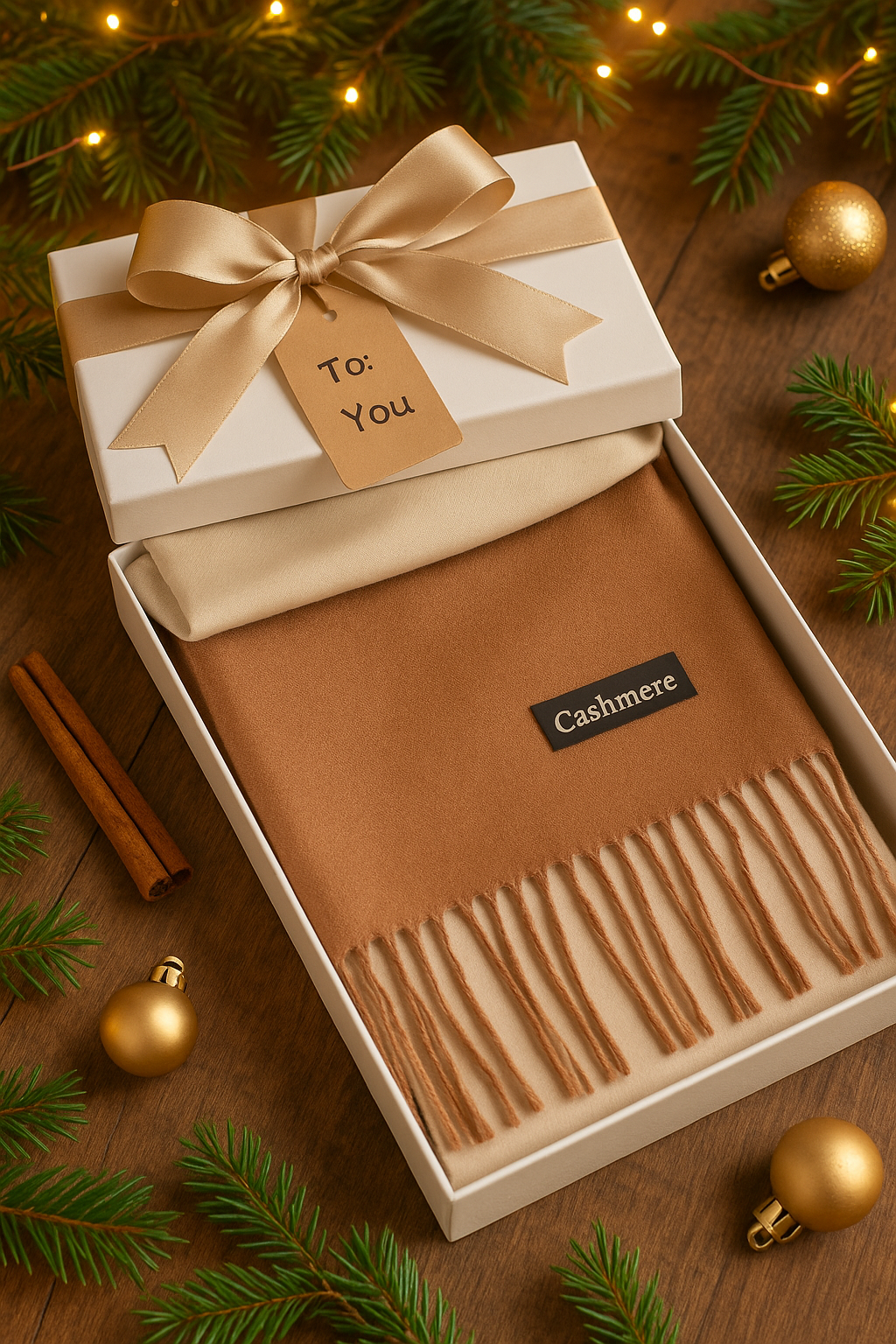 Two-Tone Brown Evening Shawl – Elegant Reversible Wrap for Women