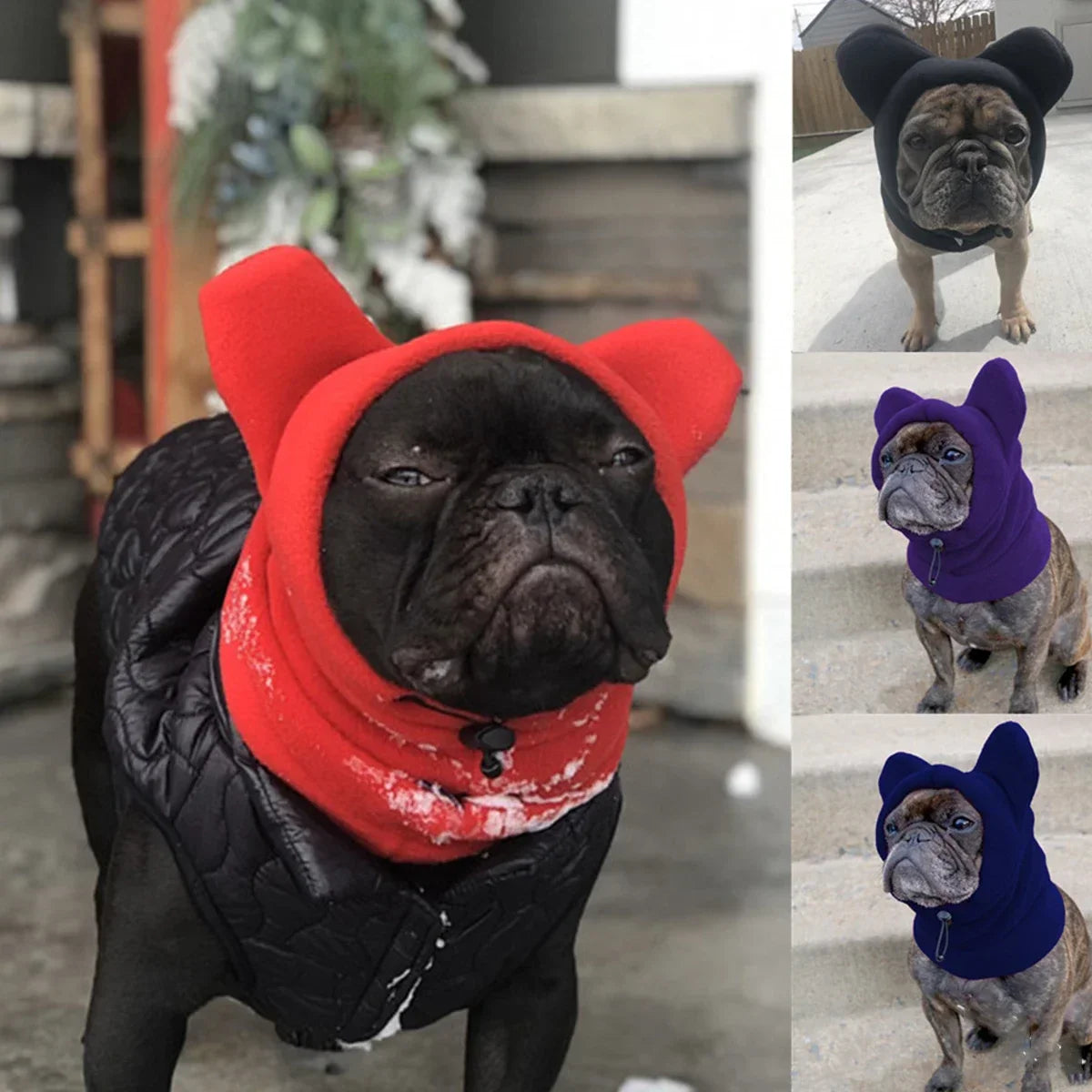 Cute Fleece Bat Hat for Dogs – Adjustable, Warm Winter Pet Accessory - The Little Market Shop