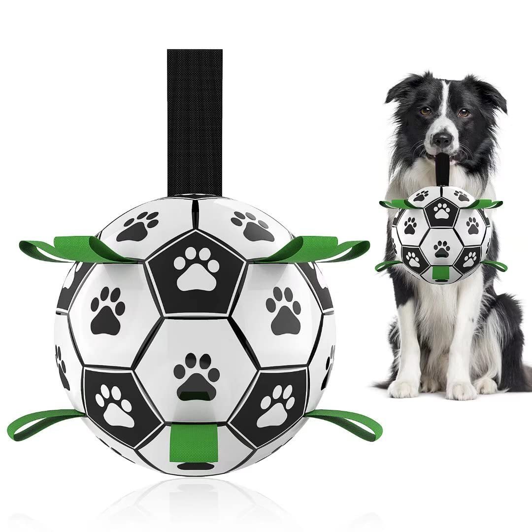 Interactive Dog Football Toy – Durable Outdoor Soccer Ball for Pets - The Little Market Shop
