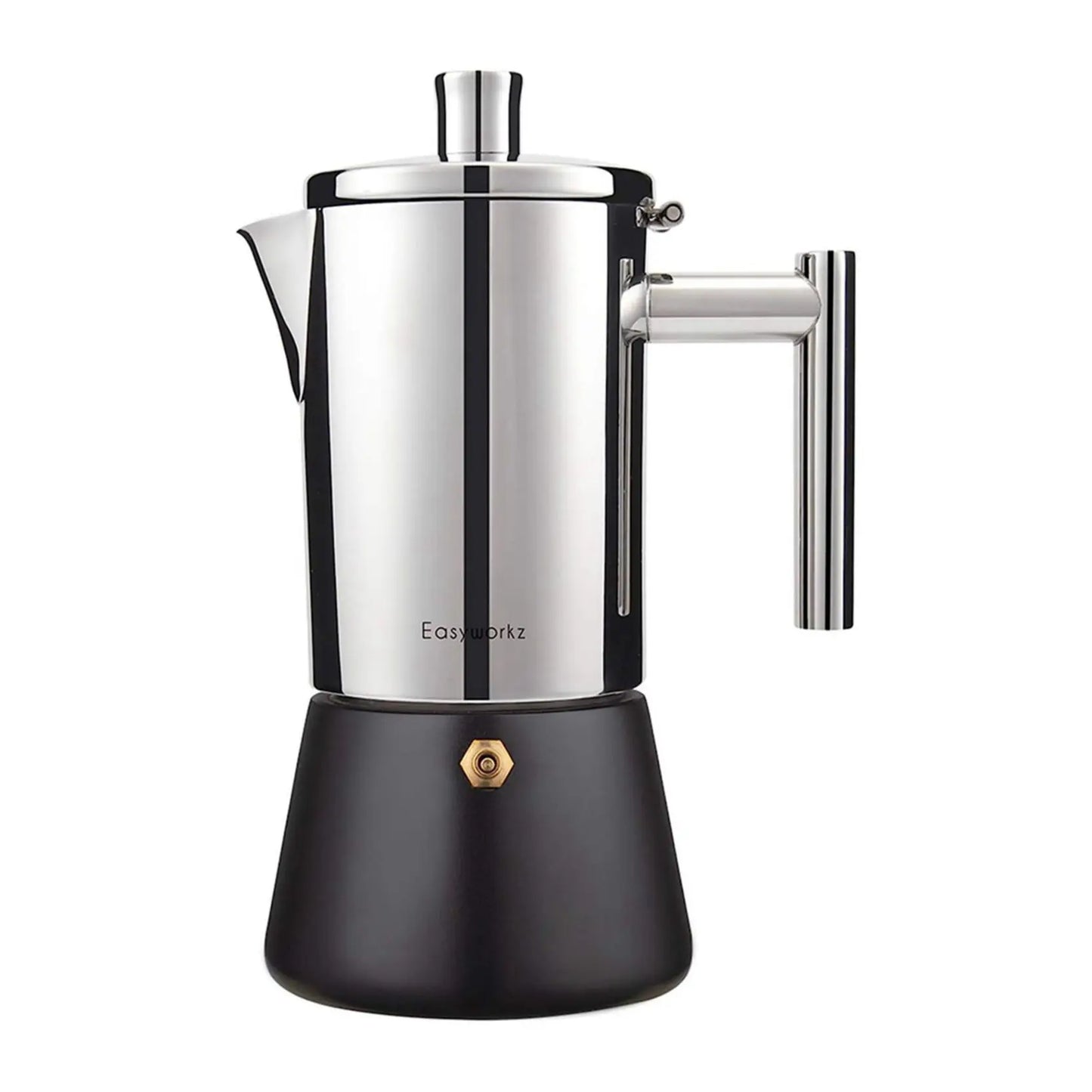 Easyworkz Stainless Steel Moka Pot – 4 Cup Stovetop Coffee Espresso Maker - The Little Market Shop