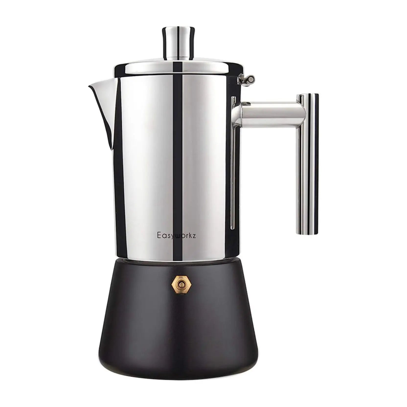 Easyworkz Stainless Steel Moka Pot – 4 Cup Stovetop Coffee Espresso Maker - The Little Market Shop