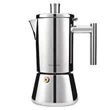 Easyworkz Stainless Steel Moka Pot – 4 Cup Stovetop Coffee Espresso Maker - The Little Market Shop