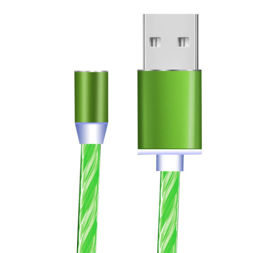 Flowing Light Magnetic Charging Cable for iPhone, Android, Type-C - The Little Market Shop