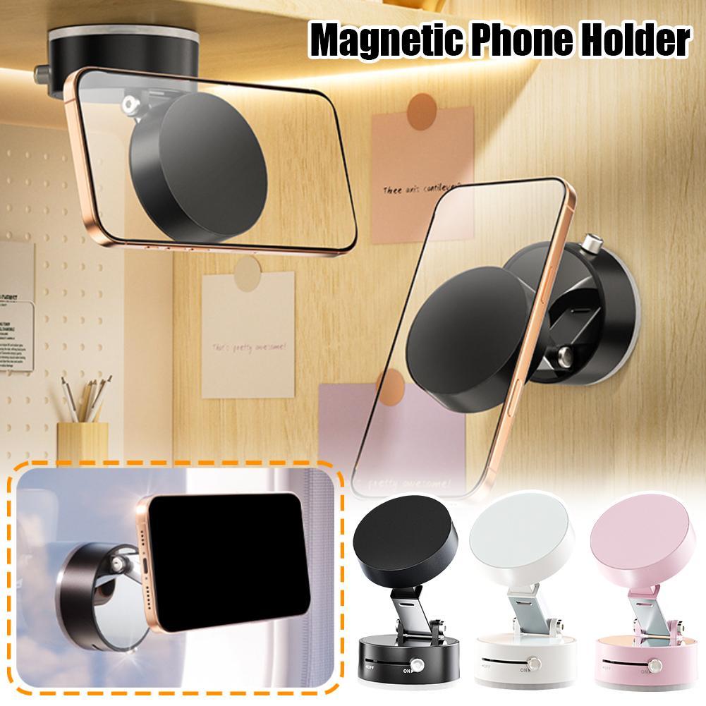 Foldable Magnetic Car Phone Holder – Strong Suction, Hands-Free Use - The Little Market Shop