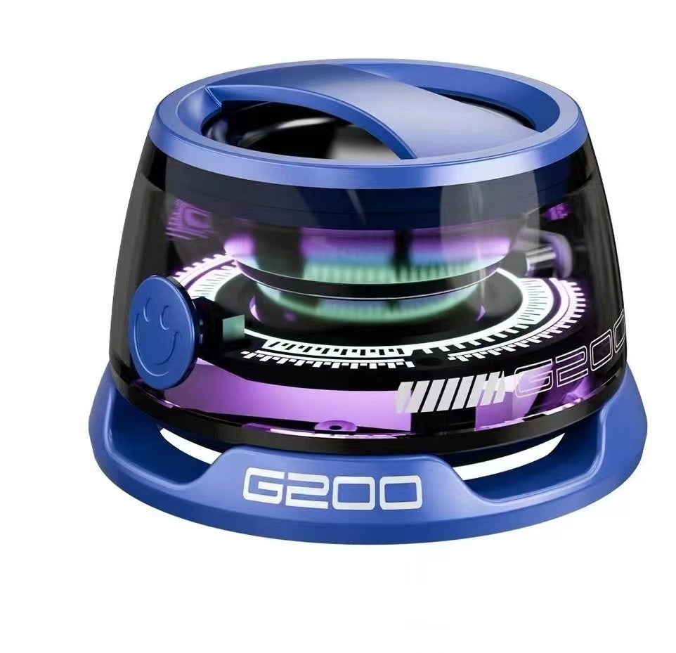 G200 Mini Bluetooth Speaker with RGB Lights & Phone Holder - The Little Market Shop