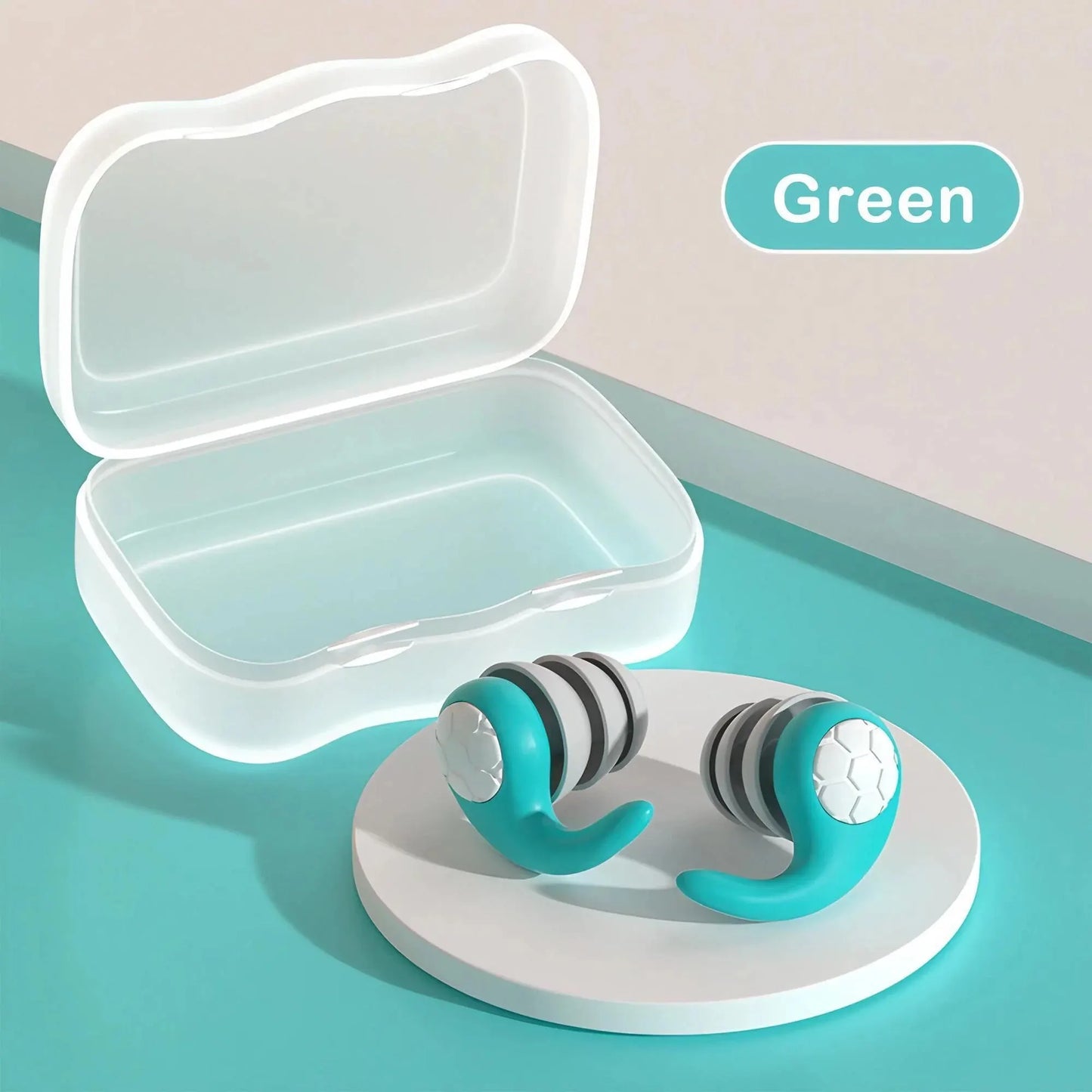 Soft Silicone Noise-Canceling Earplugs - Waterproof, Comfortable Fit for Sleep & Swimming - The Little Market Shop