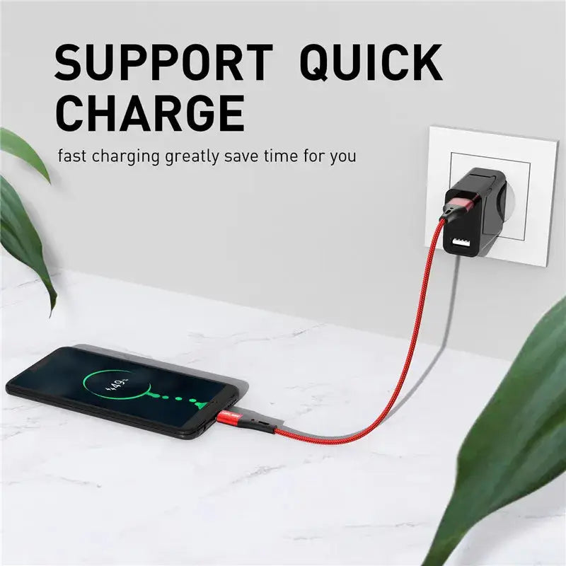 3A USB Type C Cable Wire For Samsung S10 S20 Xiaomi mi 11 Mobile Phone Fast Charging USB C Cable Type-C Charger Micro USB Cables - The Little Market Shop