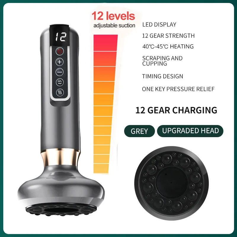 6/12 Gear Electric Cupping Massager GuaSha Anti-Cellulite Slimmer - The Little Market Shop