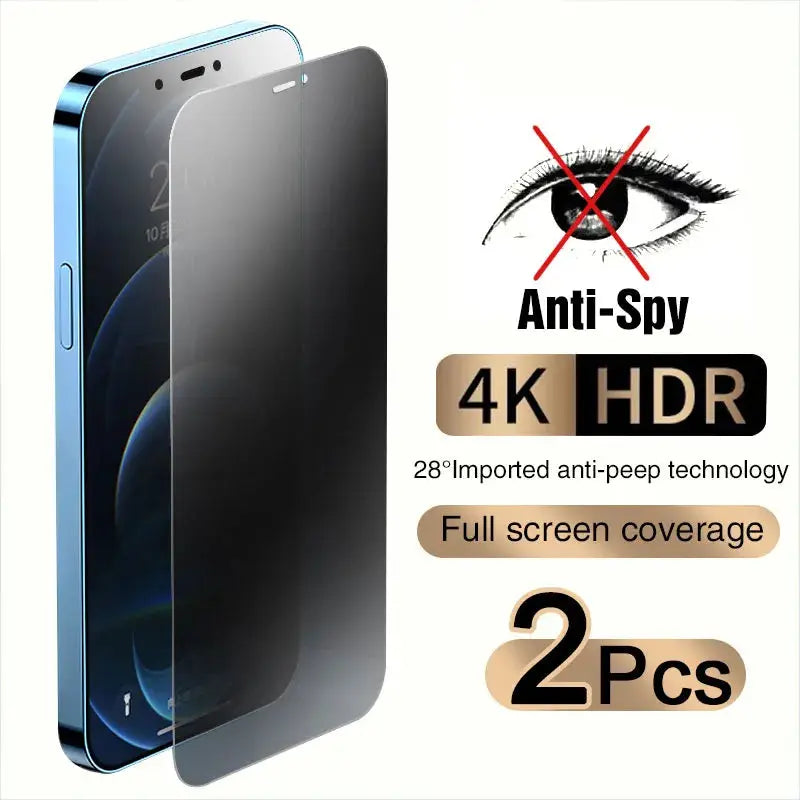Protect Your Privacy with Full Cover Anti-Spy Screen Protector for iPhone: Shield Your Screen iPhone 11 12 13 14 Tempered Glass FREE SHIPPING - The Little Market Shop