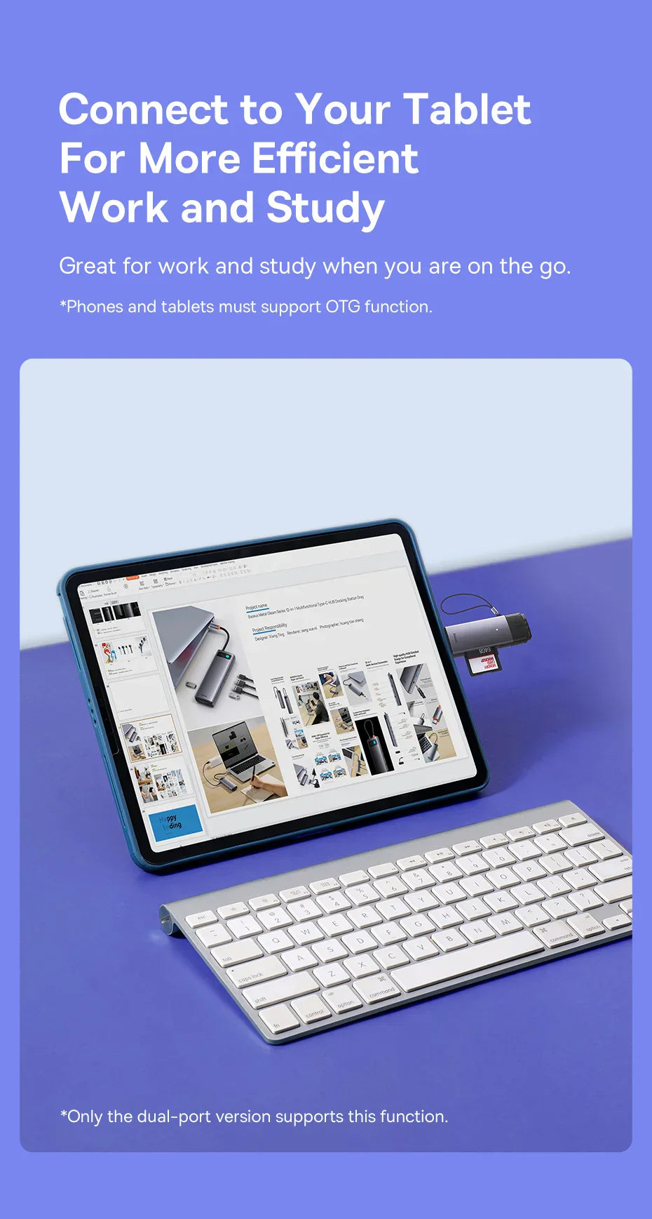 High-Speed Baseus USB-C/USB 3.0 Card Reader, 2TB SD/Micro SD Ready. - The Little Market Shop