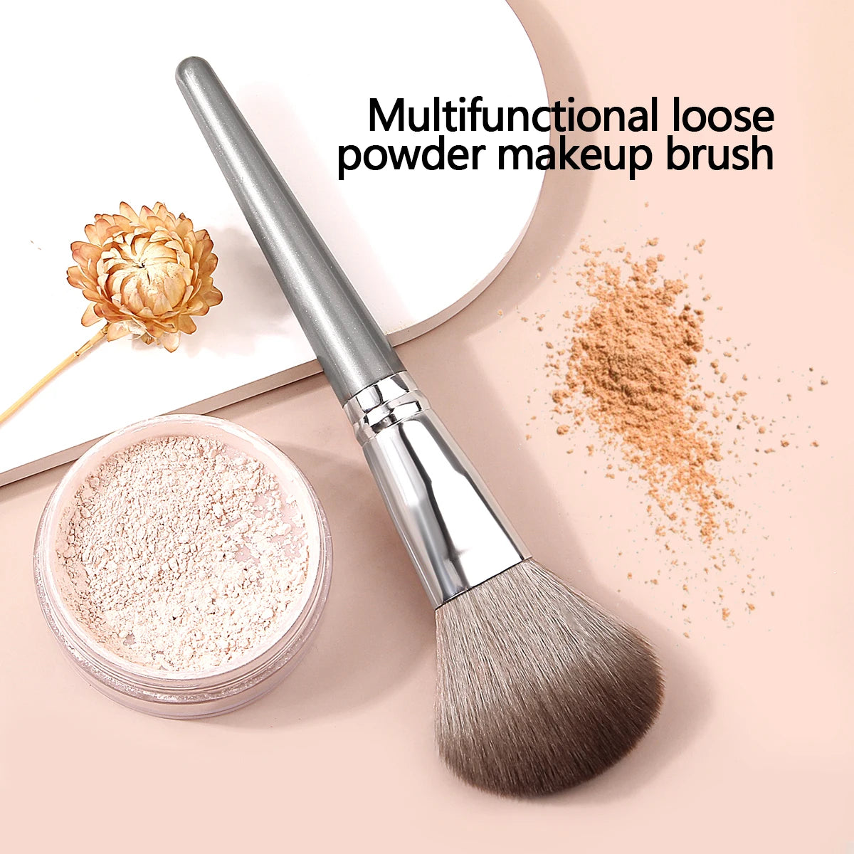 High Quality Fluffy Soft Large Powder Brush Blusher Makeup Tool - The Little Market Shop