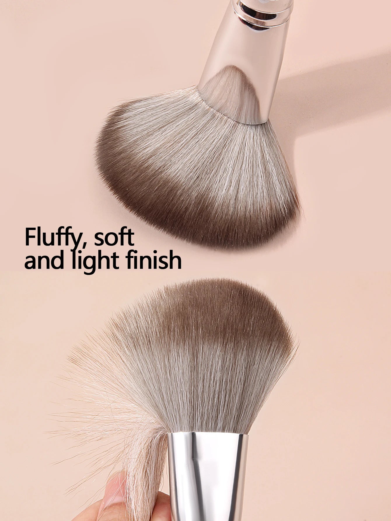 High Quality Fluffy Soft Large Powder Brush Blusher Makeup Tool - The Little Market Shop