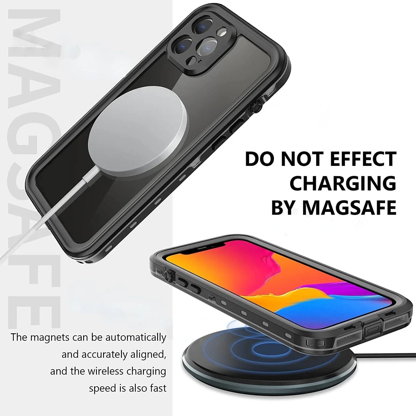 IP68 Waterproof iPhone Case – Heavy Duty Shockproof Full Protection - The Little Market Shop