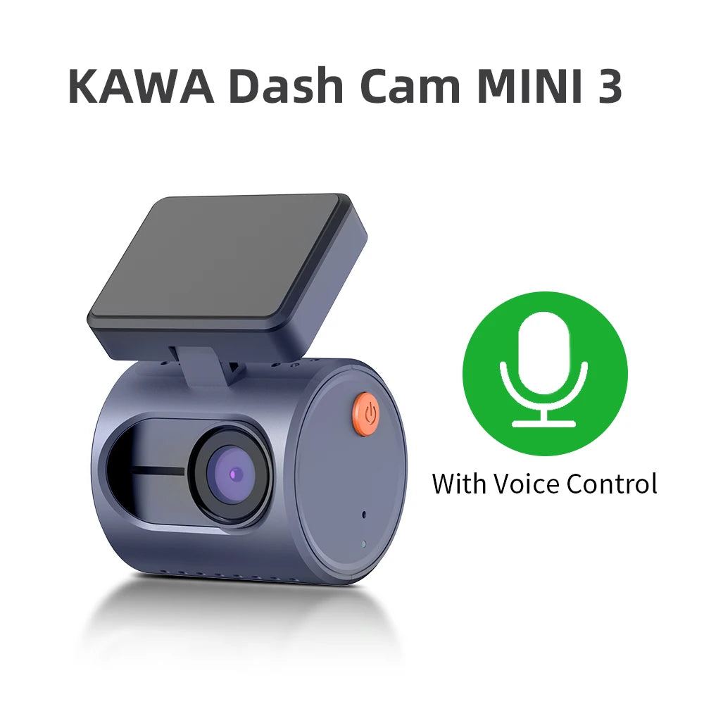 KAWA MINI 3 Dash Cam – 2K Car DVR with Night Vision, WiFi & Voice Control - The Little Market Shop