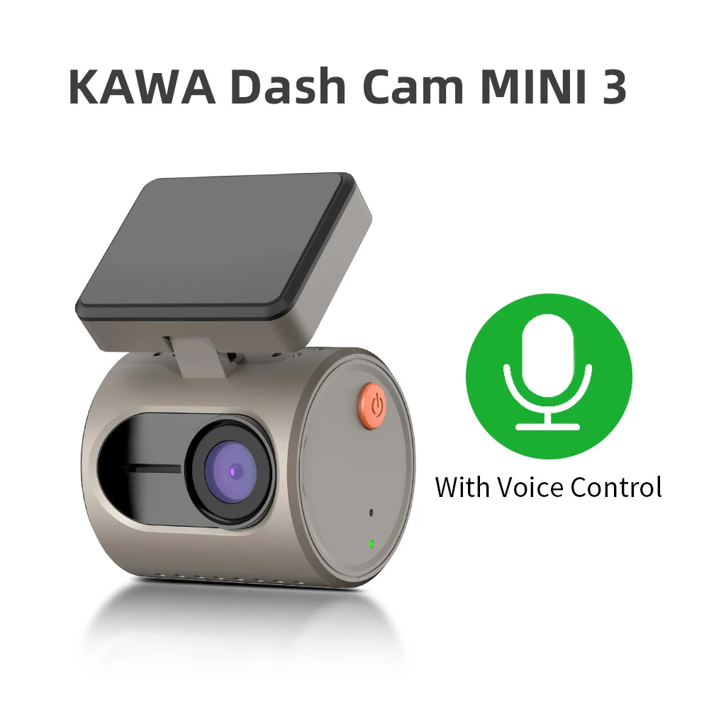 KAWA MINI 3 Dash Cam – 2K Car DVR with Night Vision, WiFi & Voice Control - The Little Market Shop