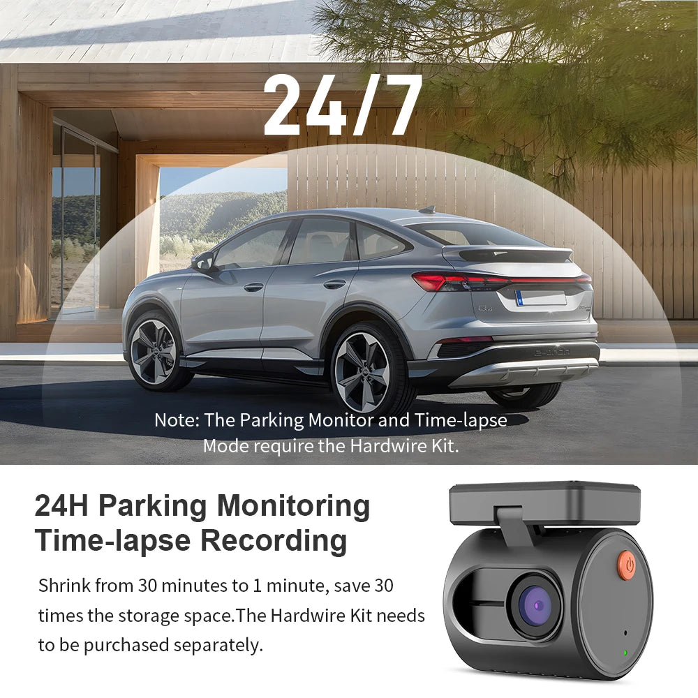 KAWA MINI 3 Dash Cam – 2K Car DVR with Night Vision, WiFi & Voice Control - The Little Market Shop