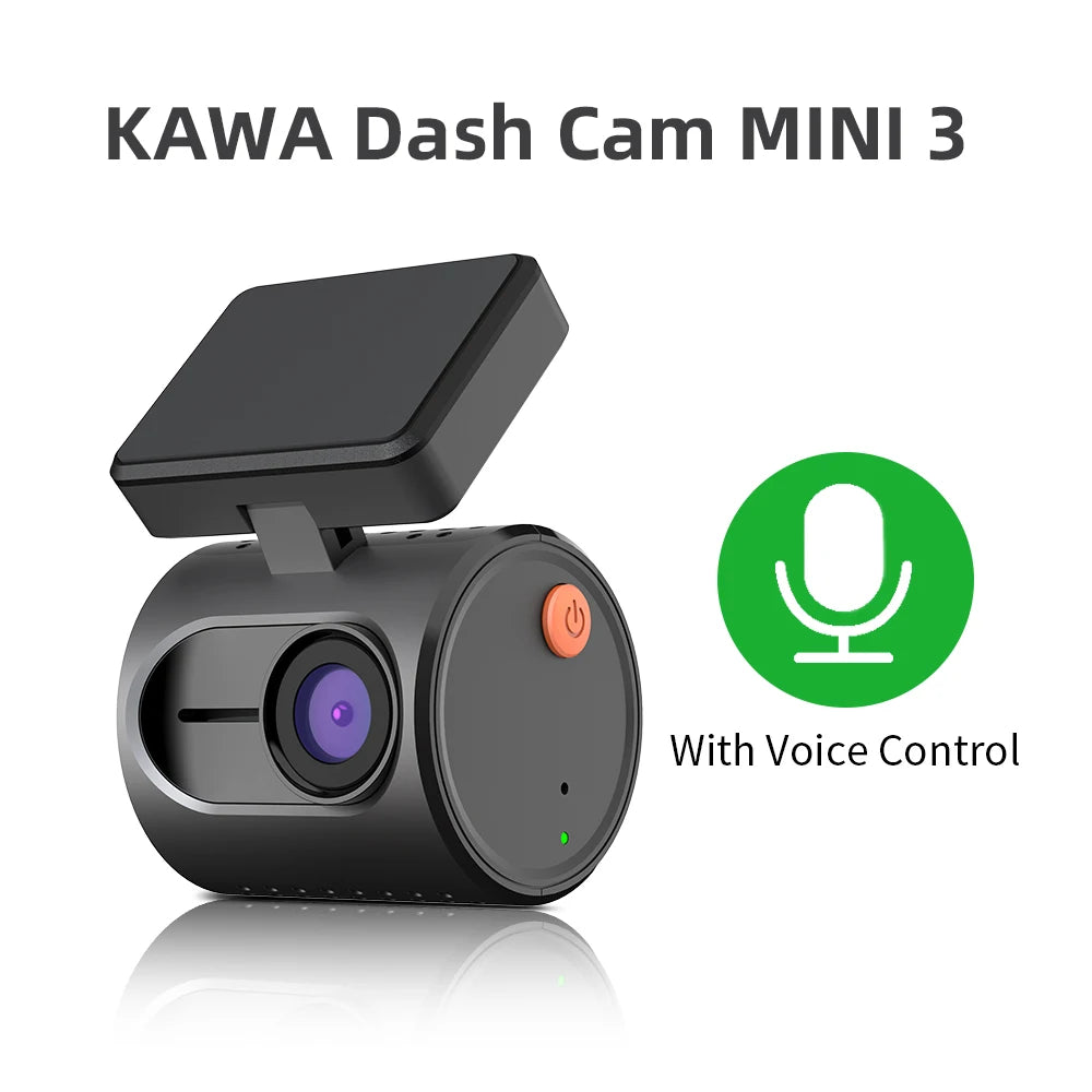 KAWA MINI 3 Dash Cam – 2K Car DVR with Night Vision, WiFi & Voice Control - The Little Market Shop