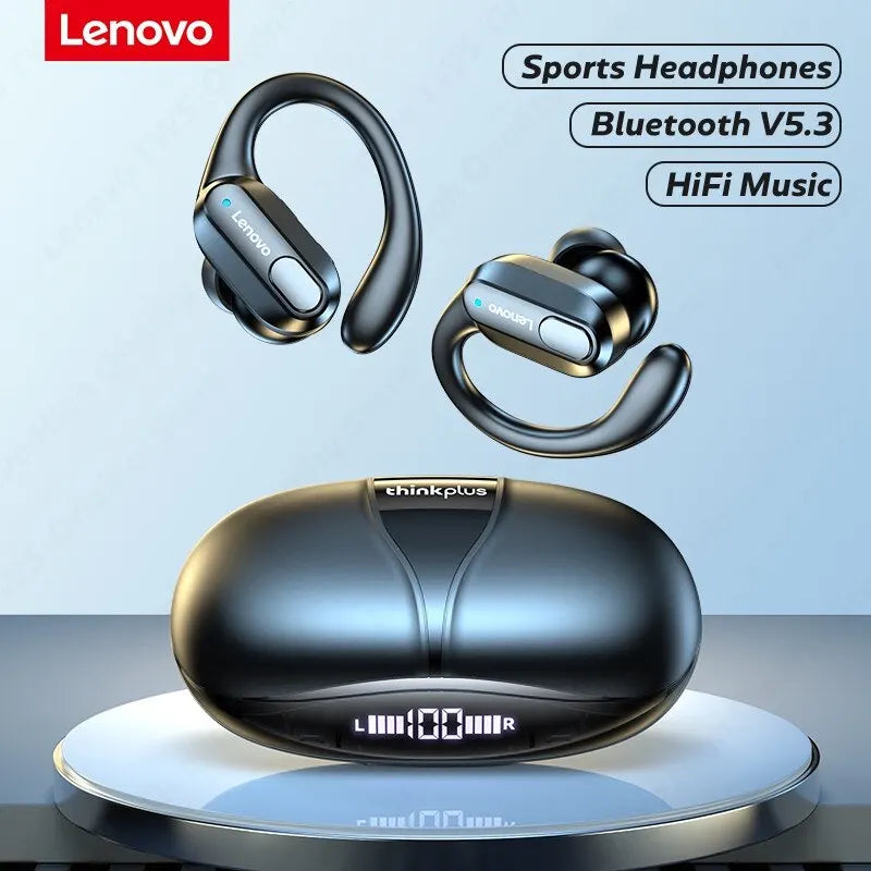 Lenovo XT80 Sports Wireless Headphones – HiFi Sound, LED Display, Mic - The Little Market Shop
