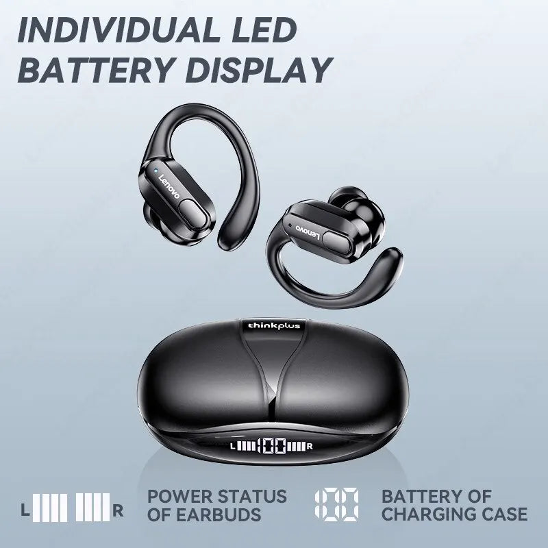 Lenovo XT80 Sports Wireless Headphones – HiFi Sound, LED Display, Mic - The Little Market Shop