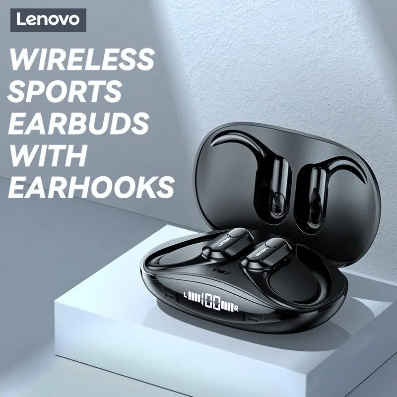 Lenovo XT80 Sports Wireless Headphones – HiFi Sound, LED Display, Mic - The Little Market Shop