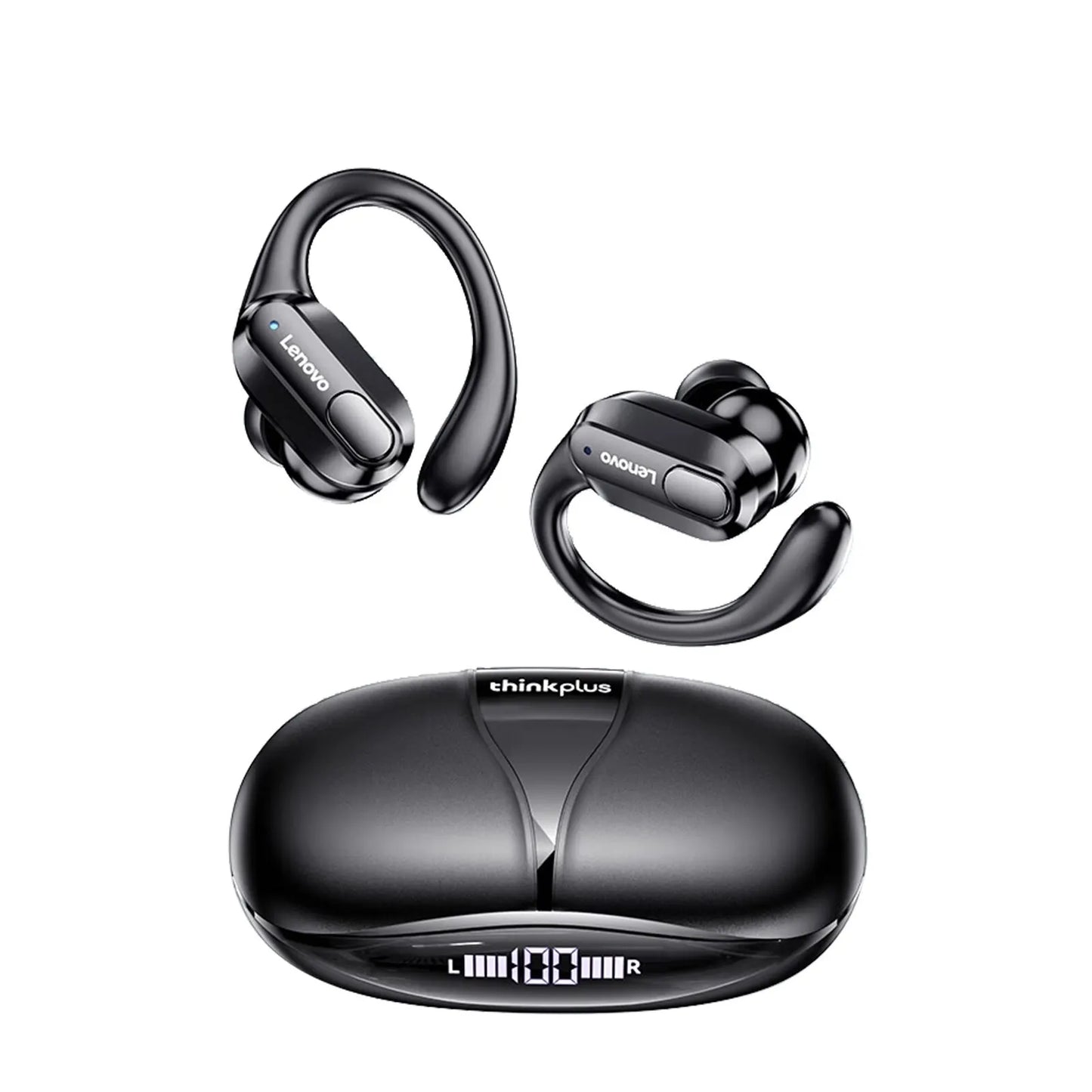 Lenovo XT80 Sports Wireless Headphones – HiFi Sound, LED Display, Mic - The Little Market Shop