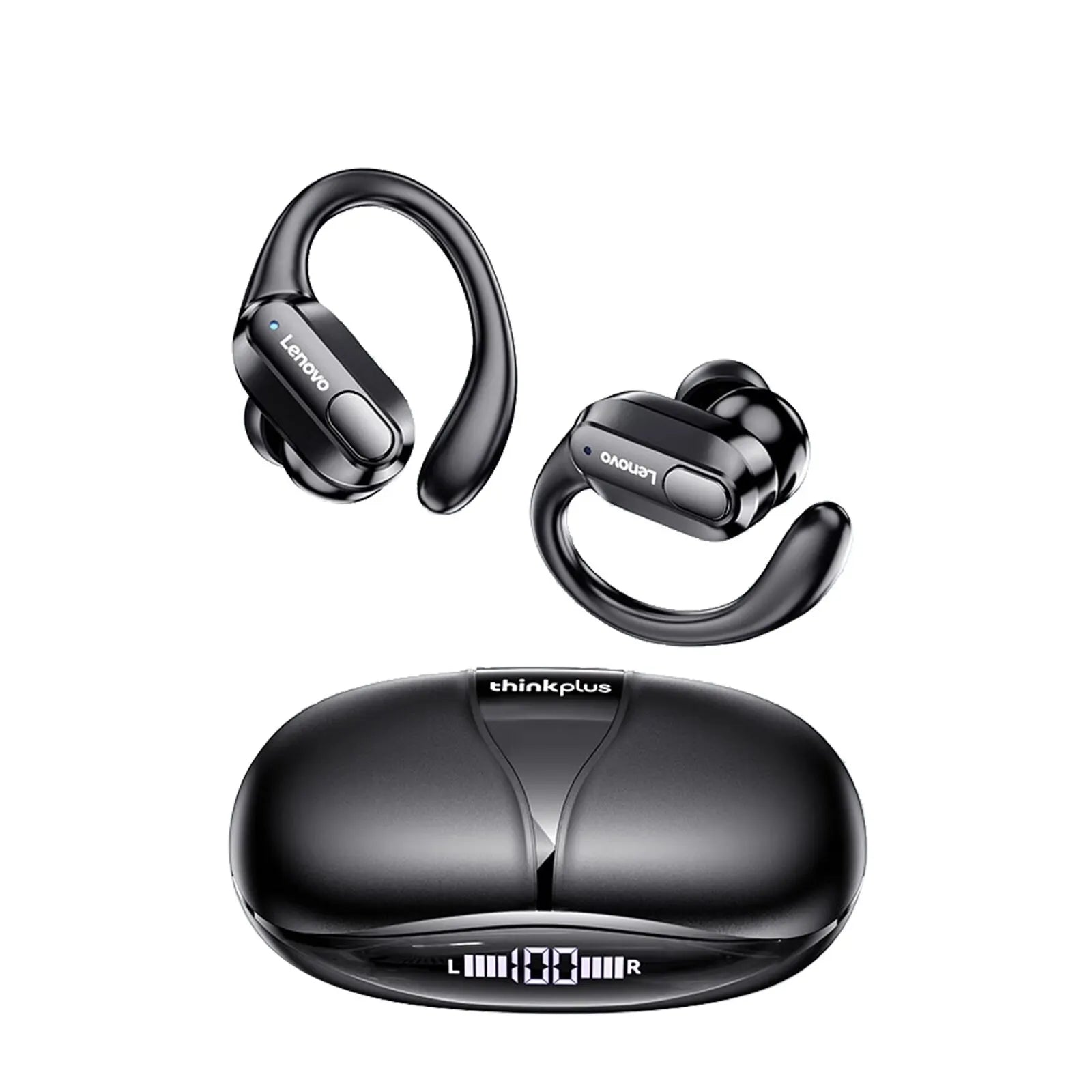 Lenovo XT80 Sports Wireless Headphones – HiFi Sound, LED Display, Mic - The Little Market Shop