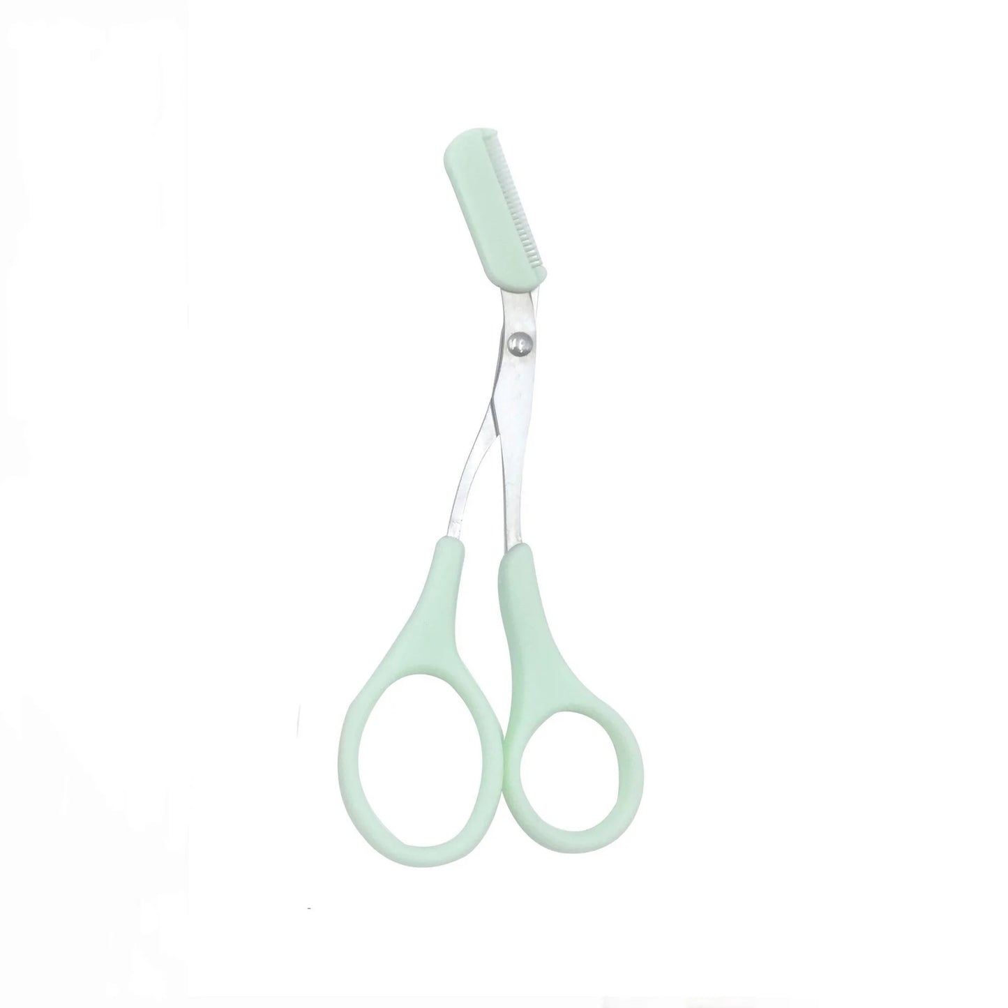 Pink Eyebrow Trimmer Scissors with Comb – Precision Brow Grooming - The Little Market Shop