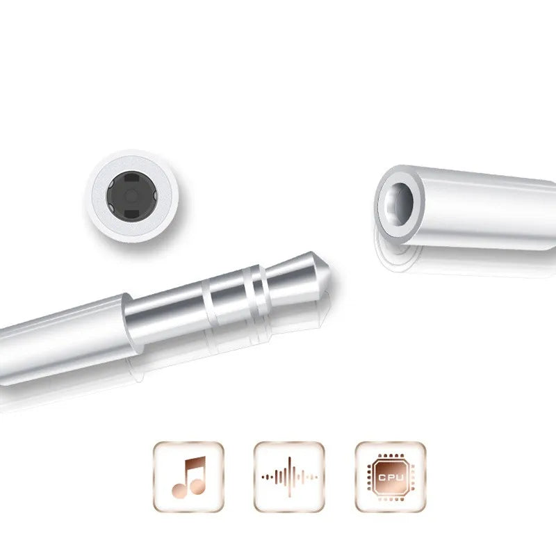 Lightning Headphone Adapter for iPhone - Seamless 3.5mm Audio Cable - The Little Market Shop