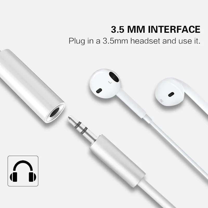 Lightning Headphone Adapter for iPhone - Seamless 3.5mm Audio Cable - The Little Market Shop