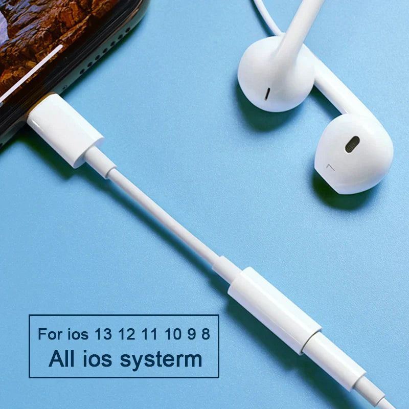 Lightning Headphone Adapter for iPhone - Seamless 3.5mm Audio Cable - The Little Market Shop