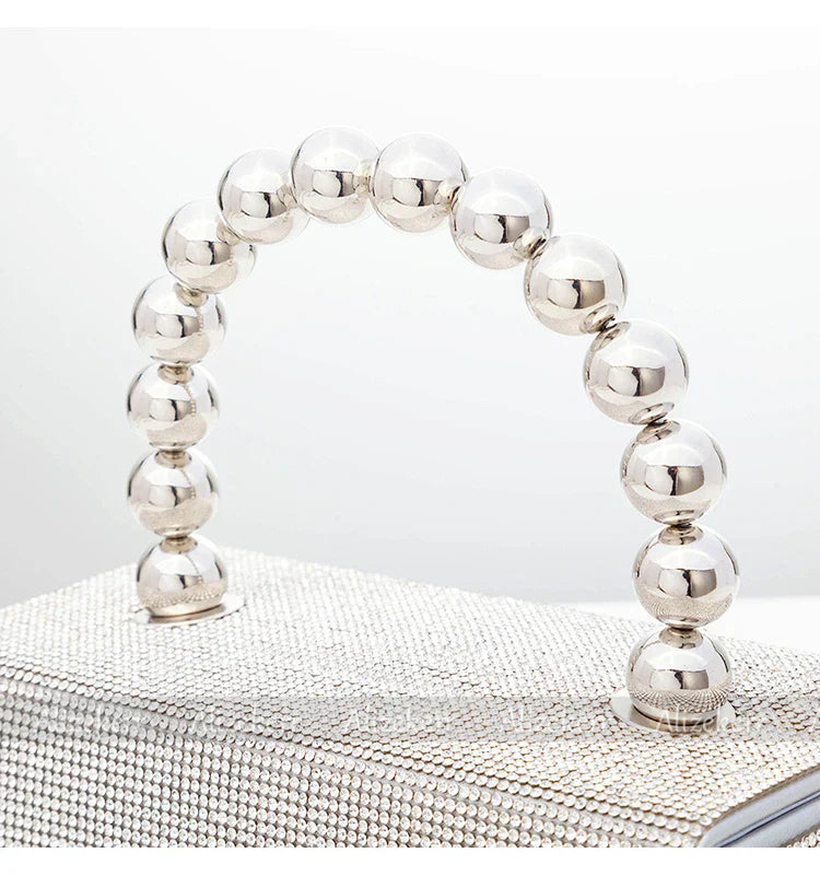 Luxury Crystal Evening Clutch – Shiny Rhinestone Wedding Purse - The Little Market Shop