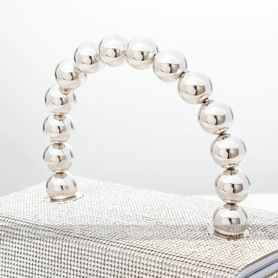 Luxury Crystal Evening Clutch – Shiny Rhinestone Wedding Purse - The Little Market Shop