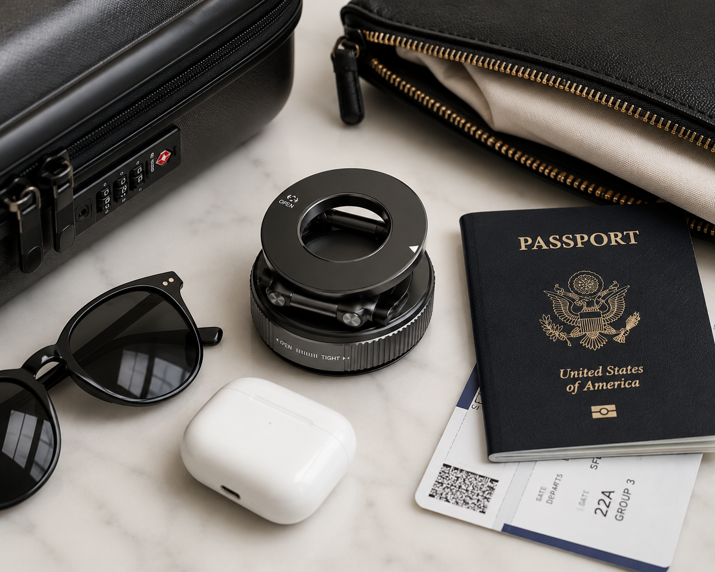 Magnetic Foldable Phone Stand & Car Mount – Compact MagSafe Grip Anywhere