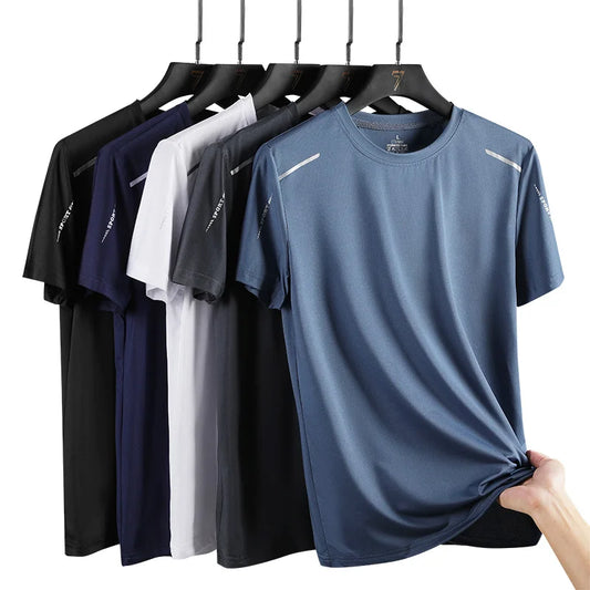 Men’s Quick-Dry Running T-Shirt – Breathable Outdoor Sports Tee for Summer - The Little Market Shop