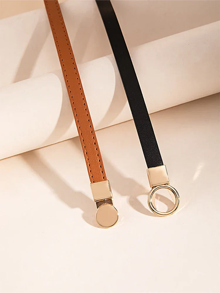 2 Piece Multicolor Self-Stretch Dress with Belt – Year-Round Elegance - The Little Market Shop