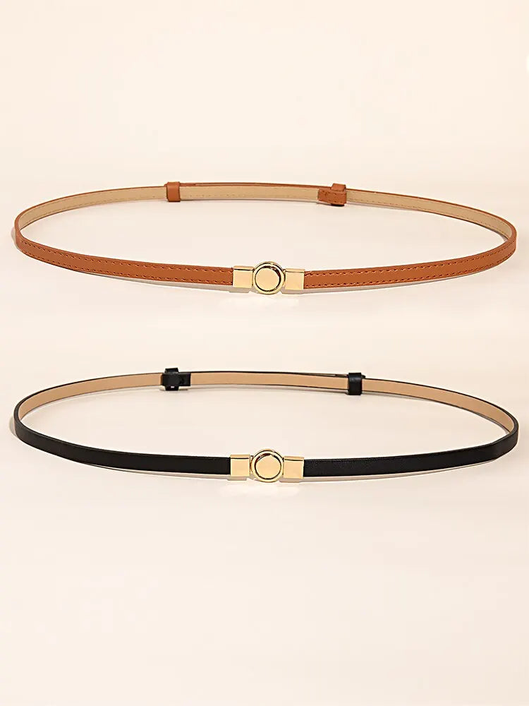 2 Piece Multicolor Self-Stretch Dress with Belt – Year-Round Elegance - The Little Market Shop