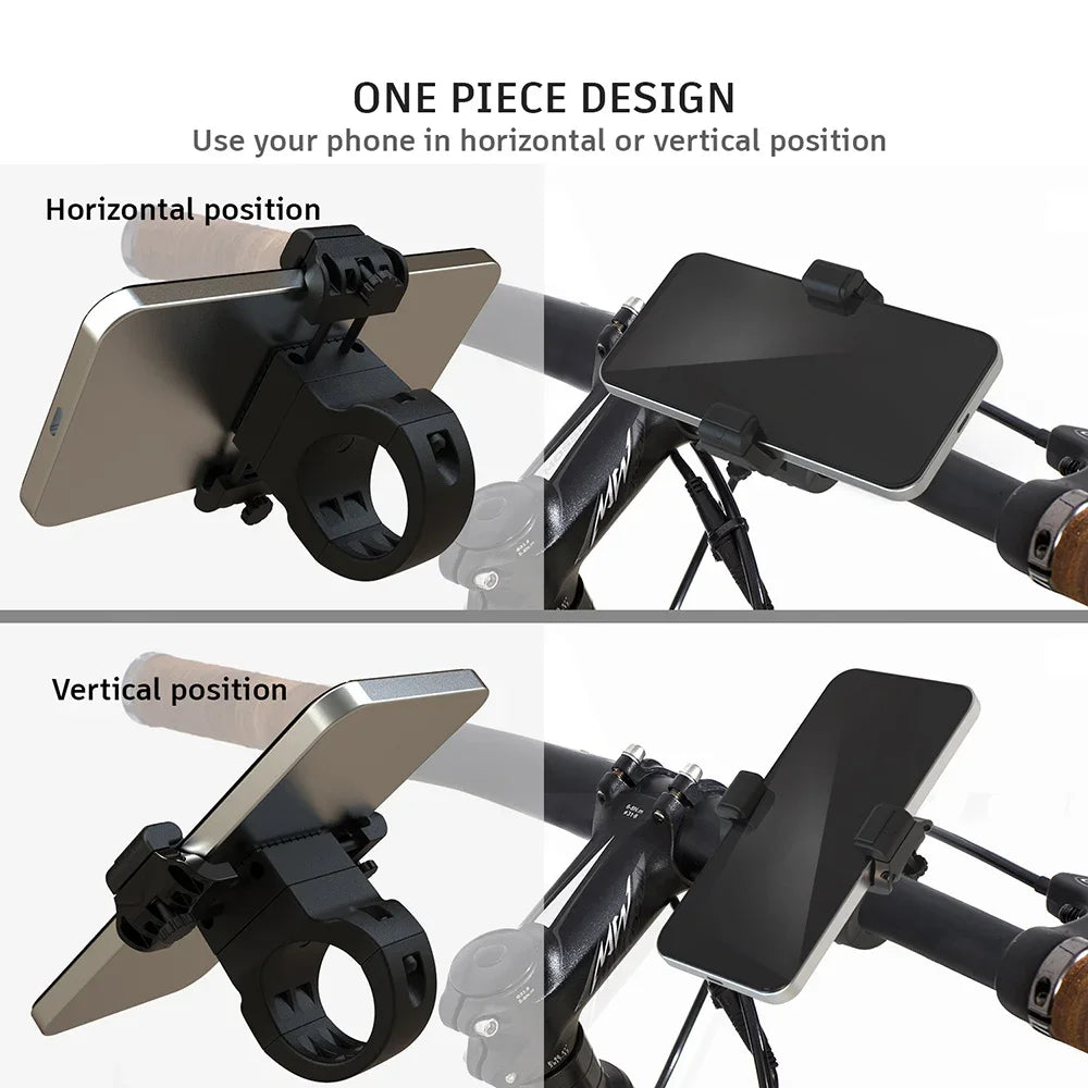 360° Rotatable Bike Phone Holder for MTB - Secure Mobile Mount 31.8mm - The Little Market Shop