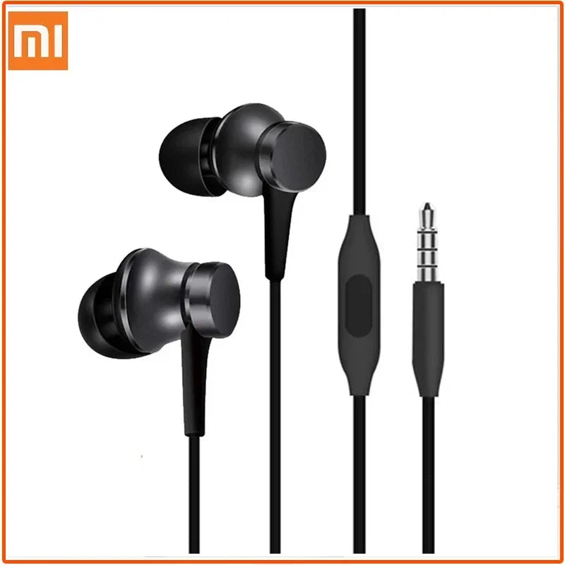 Original Xiaomi In-Ear Wired Earphones with Mic 3.5mm Bass Headset - The Little Market Shop