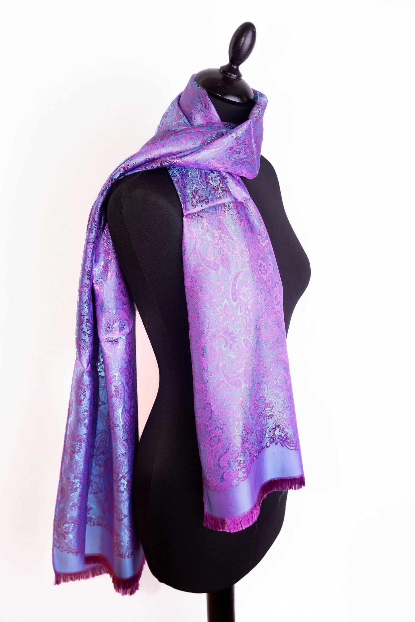 Luxury Silk Evening Wrap Shawl – Elegant Wedding Guest Formal Scarf for Women - The Little Market Shop