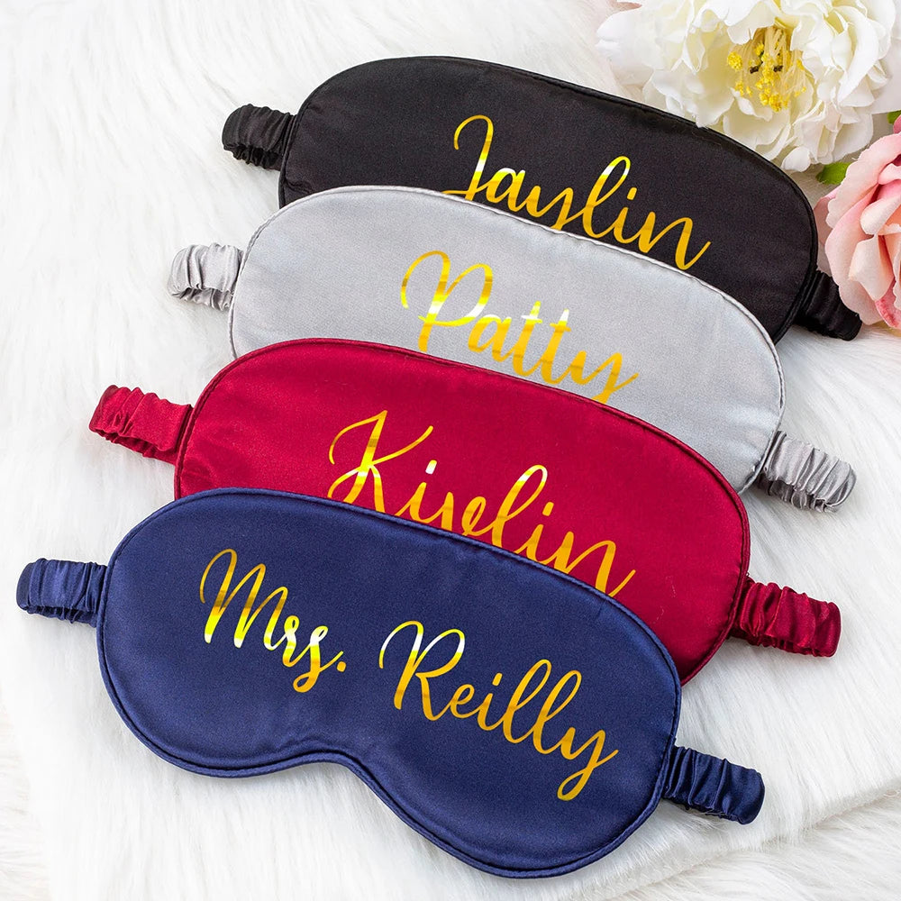 Personalised Satin Eye Mask – Luxury Sleep Mask Customised for Comfort, Style & Perfect Rest - The Little Market Shop