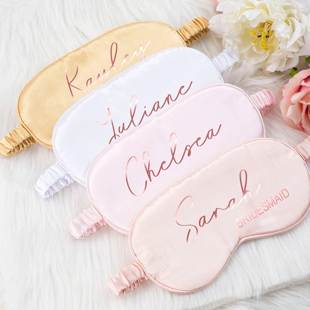 Personalised Satin Eye Mask – Luxury Sleep Mask Customised for Comfort, Style & Perfect Rest - The Little Market Shop