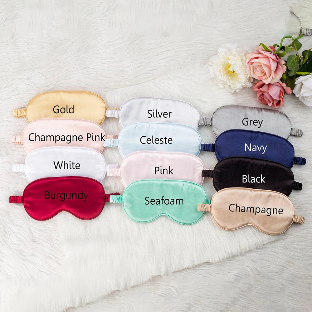 Personalised Satin Eye Mask – Luxury Sleep Mask Customised for Comfort, Style & Perfect Rest - The Little Market Shop