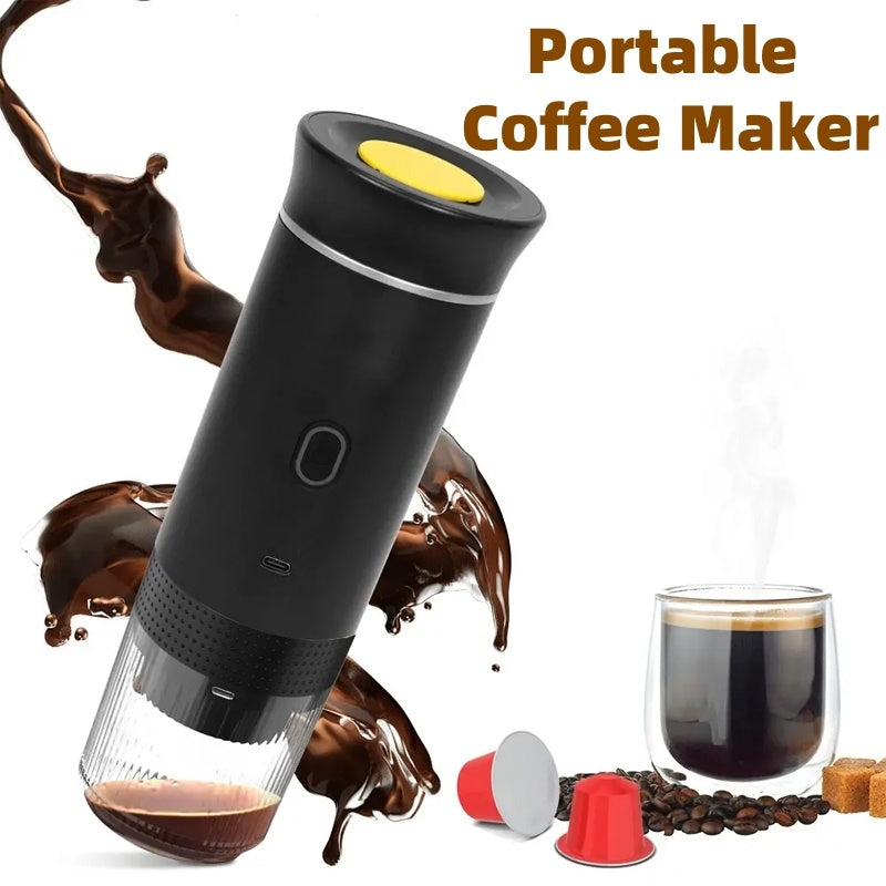Portable 3-in-1 Espresso Maker – Grind, Brew & Enjoy Anywhere - The Little Market Shop