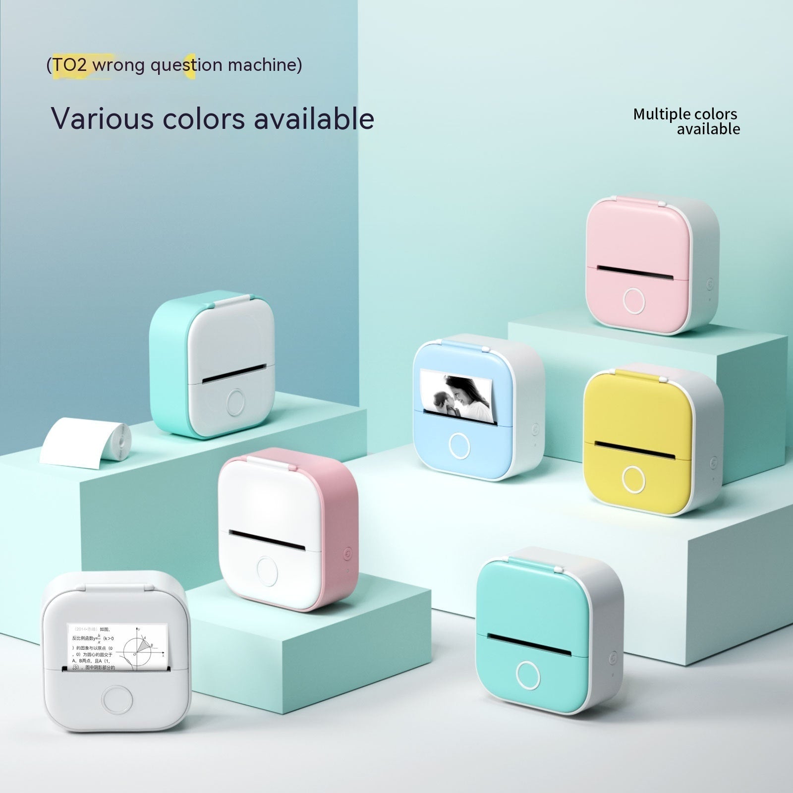 Portable Mini Thermal Label & Photo Printer – Wireless, Inkless, Bluetooth - The Little Market Shop