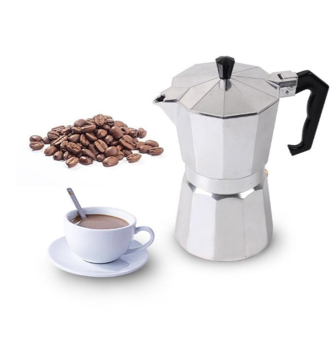 Premium Aluminum Mocha Pot Coffee Maker for Bold, Authentic Espresso - The Little Market Shop