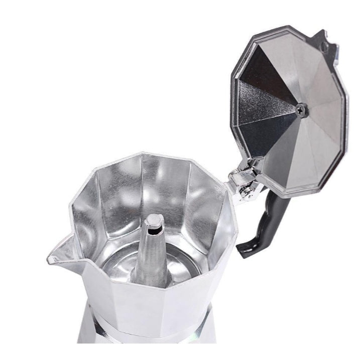 Premium Aluminum Mocha Pot Coffee Maker for Bold, Authentic Espresso - The Little Market Shop